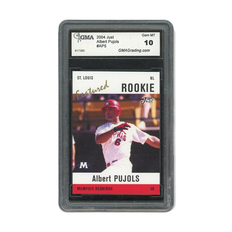 Albert Pujols // 2004 Just Featured Ver. 3 // Rookie Card // GMA 10 Gem Mint