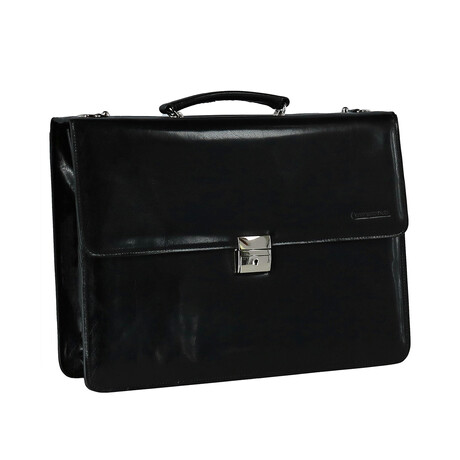 Leather Briefcase // Black