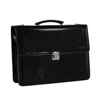 Leather Briefcase // Black