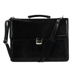 Leather Briefcase // Black