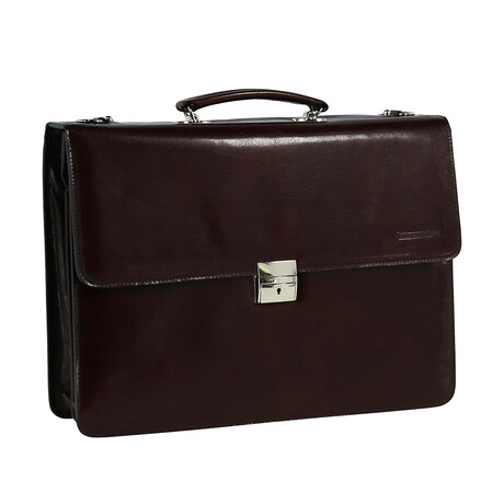 Leather Briefcase // Cherry