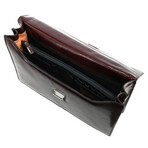Leather Briefcase // Cherry