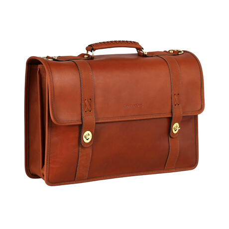 Messenger Briefcase // Cognac