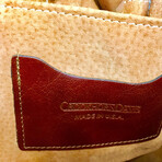 Leather Briefcase // Cognac