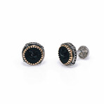 Konstantino Achilles Sterling Silver + Onyx Cufflinks // Store Display