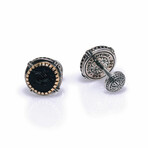 Konstantino Achilles Sterling Silver + Onyx Cufflinks // Store Display