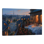 Paris Evening by Evgeny Lushpin (12"H x 18"W x 1.5"D)