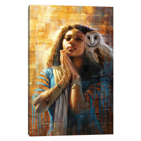 The Goddess Of Wisdom by Christopher Clark (18"H x 12"W x 1.5"D)