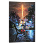 Romantic Eiffel Paris by Daniel Wall (18"H x 12"W x 1.5"D)