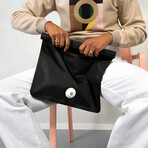 Phoenx Tela 40 Cabin Luggage Peak + Privo Vacuum Laundry Bag // Black Sand