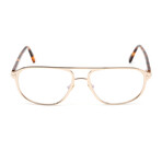 Men's Aviator Style Blue-Light Blocking Glasses // Rose Gold