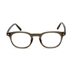 Men's Oval Blue-Light Blocking Glasses // Gray