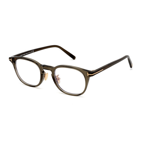 Men's Oval Blue-Light Blocking Glasses // Gray