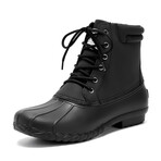 Aleader Mens Duck Boot | Waterproof Shell | Fur Lined Insulated Winter Snow Boot // Black (US: 7)