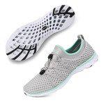 Aleader Women's Xdrain Venture 2.0 Water Shoes // Gray + Green (US: 9)