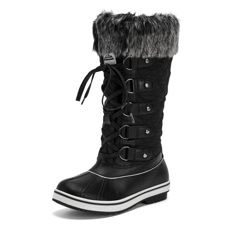 Aleader Women's Cold Weather Winter Boots // Black (US: 5)