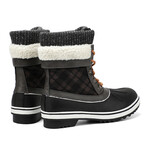 Aleader Women’s Fashion Waterproof Winter Snow Boots // Black + Grey (US: 6)