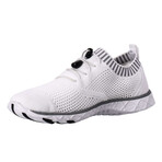 Aleader Women's Xdrain Classic Knit Water Shoes // White + Gray (US: 7.5)