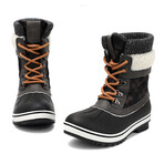 Aleader Women’s Fashion Waterproof Winter Snow Boots // Black + Grey (US: 5)