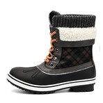 Aleader Women’s Fashion Waterproof Winter Snow Boots // Black + Grey (US: 6.5)