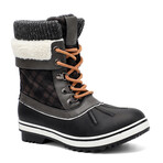 Aleader Women’s Fashion Waterproof Winter Snow Boots // Black + Grey (US: 5)