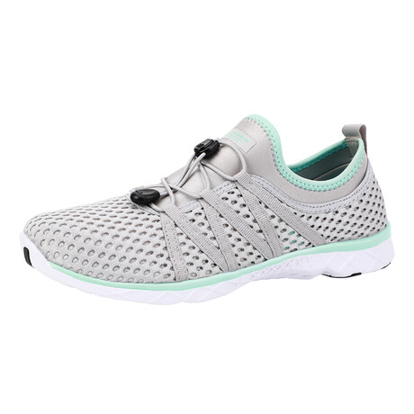 Aleader Women's Xdrain Venture 2.0 Water Shoes // Gray + Green (US: 5)