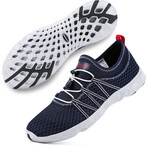 Aleader Men's Xdrain Venture 2.0 Water Shoes // Navy Gray + Red (US: 7)