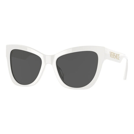 Versace Women's VE4417U-314-87 Sunglasses // White + Dark Gray