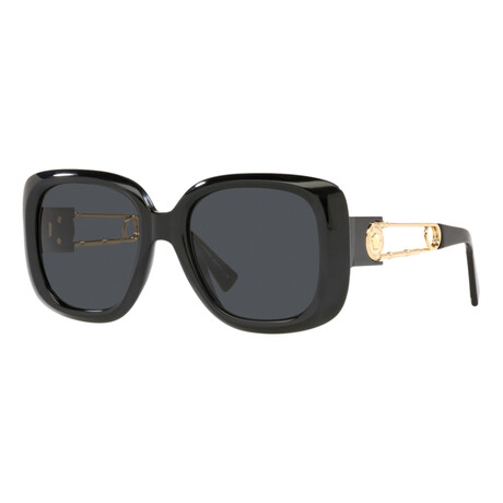 Versace Women's VE4411-GB1-87 Sunglasses // Black + Dark Gray