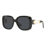 Versace Women's VE4411-GB1-87 Sunglasses // Black + Dark Gray