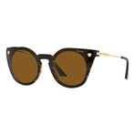 Versace Women's VE4410-108-83 Polarized Sunglasses // Havana + Dark Brown