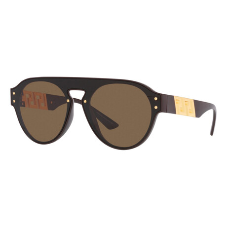 Versace // Men's VE4420-535673 Sunglasses // Brown + Dark Brown