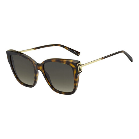 Givenchy Women's GV7191S-86-HA Sunglasses // Havana + Brown Gradient