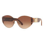 Versace Women's VE2224-531774 Sunglasses // Gold + Brown Gradient