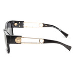 Versace Men's VE4412-GB1-87-57 Sunglasses // Black + Dark Gray