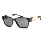 Versace Men's VE4412-GB1-87-57 Sunglasses // Black + Dark Gray