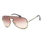 Versace Men's VE2243-100213-0 Sunglasses // Gold + Brown Gradient