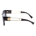Versace Men's VE4412-GB1-81 Polarized Sunglasses // Black + Dark Gray