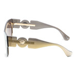 Versace Women's VE2234-1002-3-53 Sunglasses // Transparent Brown Mirror + Brown