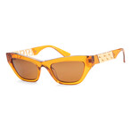 Versace Women's VE4419-532963 Sunglasses // Crystal Orange + Dark Bronze