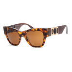 Versace Women's VE4415U-511963 Sunglasses // Havana + Dark Bronze