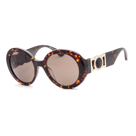 Versace Women's VE4414F-108-3 Sunglasses // Havana + Brown