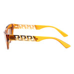 Versace Women's VE4419-532963 Sunglasses // Crystal Orange + Dark Bronze