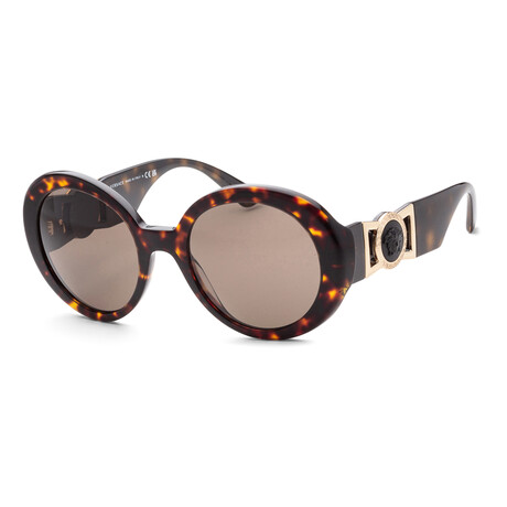 Versace Women's VE4414-108-3 Sunglasses // Havana + Brown