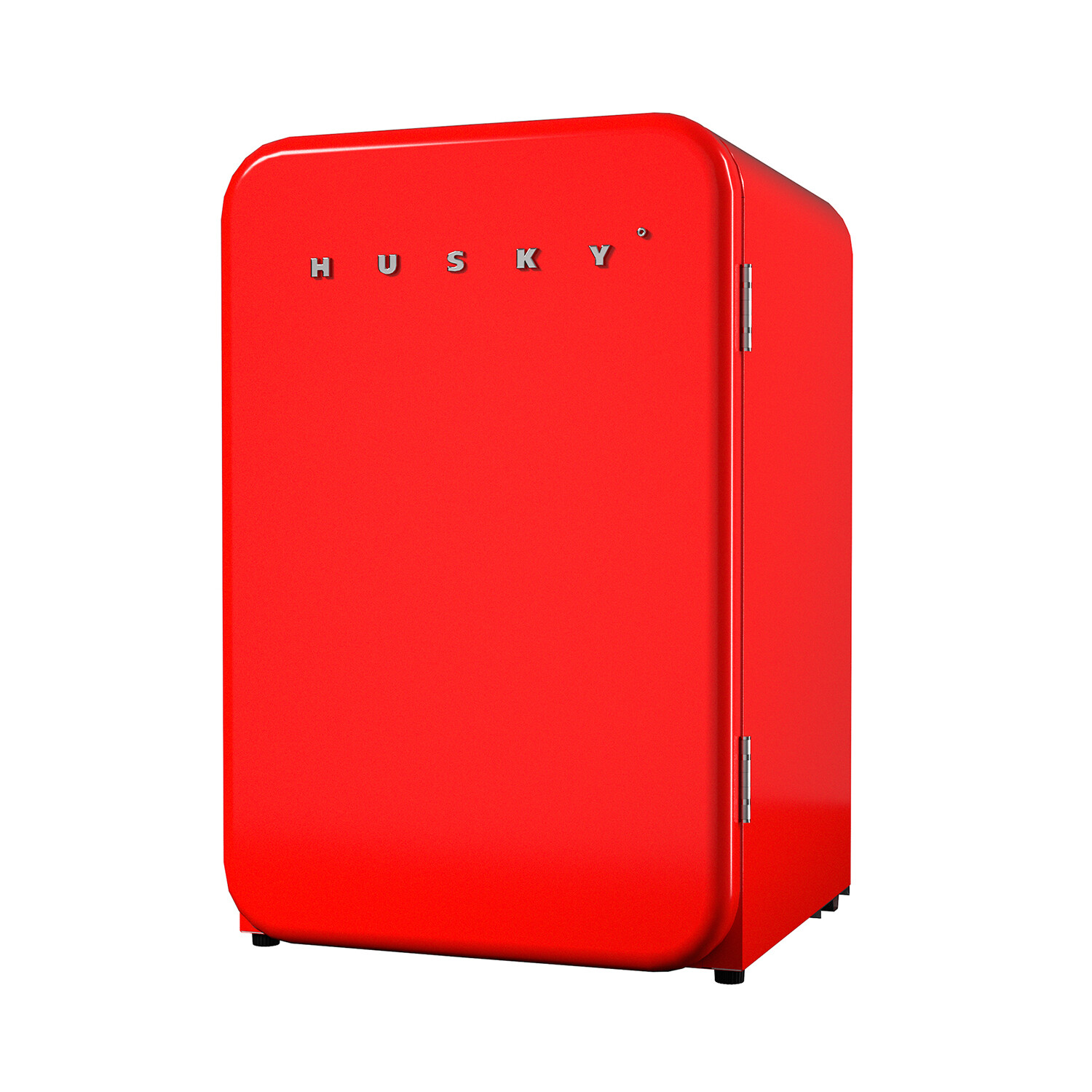 Retro Under Counter Mini Fridge + LED Lights // Red - Husky Mini ...