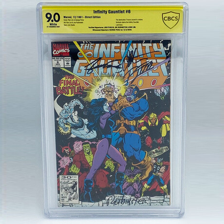 Multi-Signed The Infinity Gauntlet #6 (1991) - Perez, Starlin, Rubenstein & Lim - CBCS 9.0