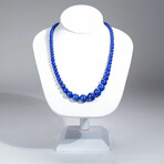 Genuine Beaded Lapis Lazuli Necklace // 6mm-16mm
