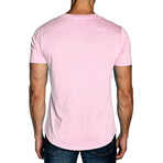 Short Sleeve T-Shirt V1 // Pastel Pink (L)