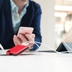 30W Ultra-thin Wall Charger // Red