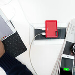 30W Ultra-thin Wall Charger // Red